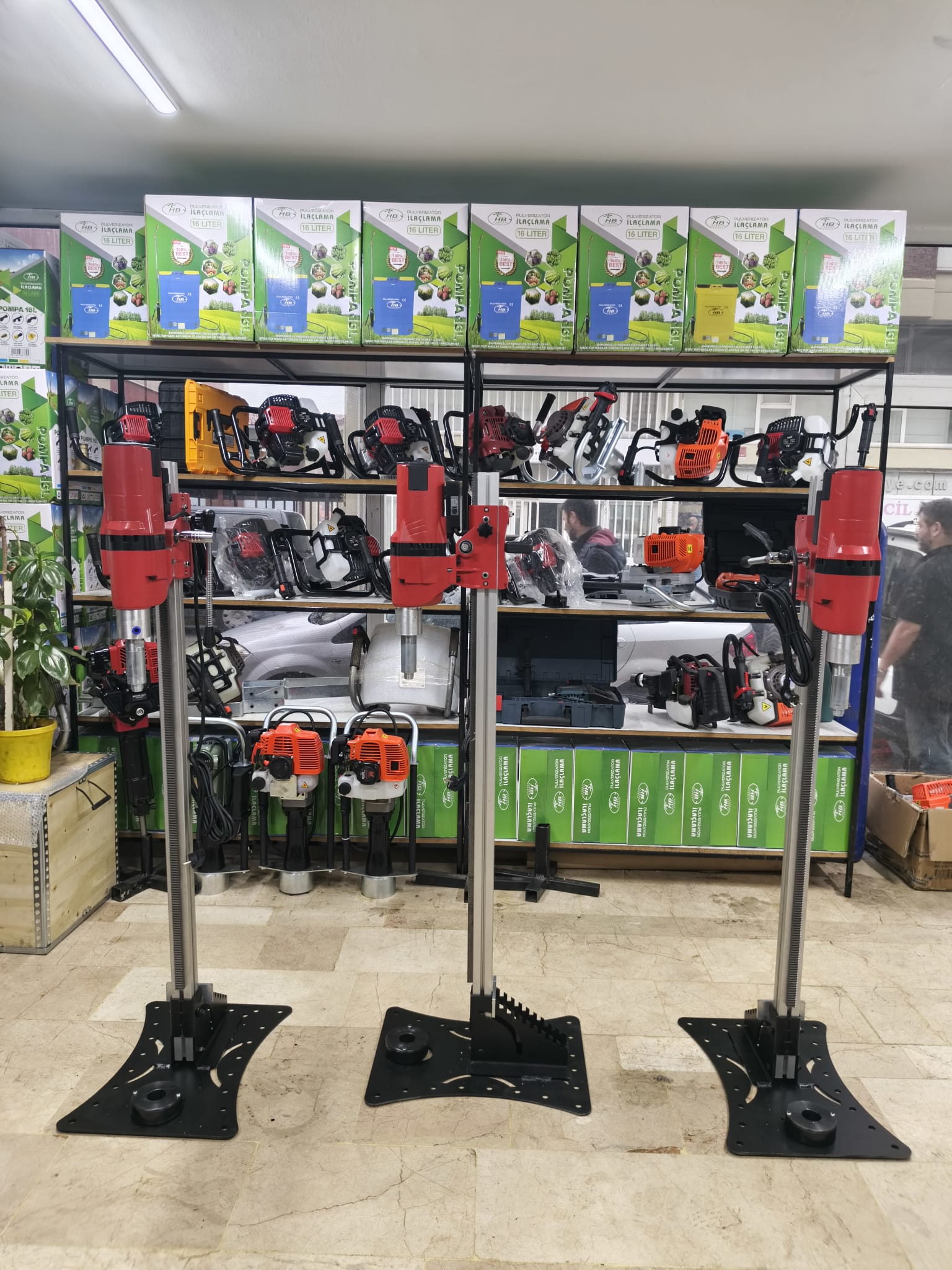 Elektrikli Açılı Sehpalı Sondaj ve Karot Makinası Profesyonel